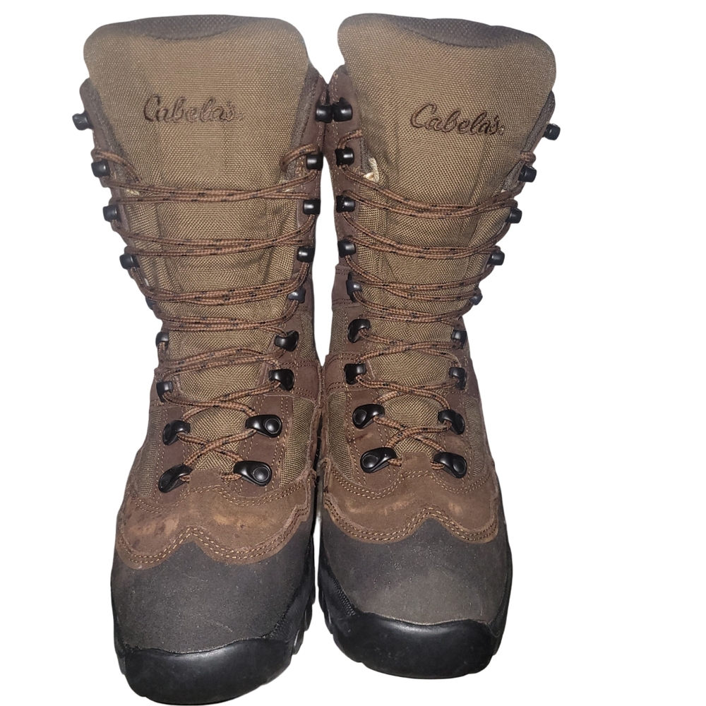 Cabela's Brown Leather Dry Plus Waterproof Winter Boots 7D - Picture 3 of 6